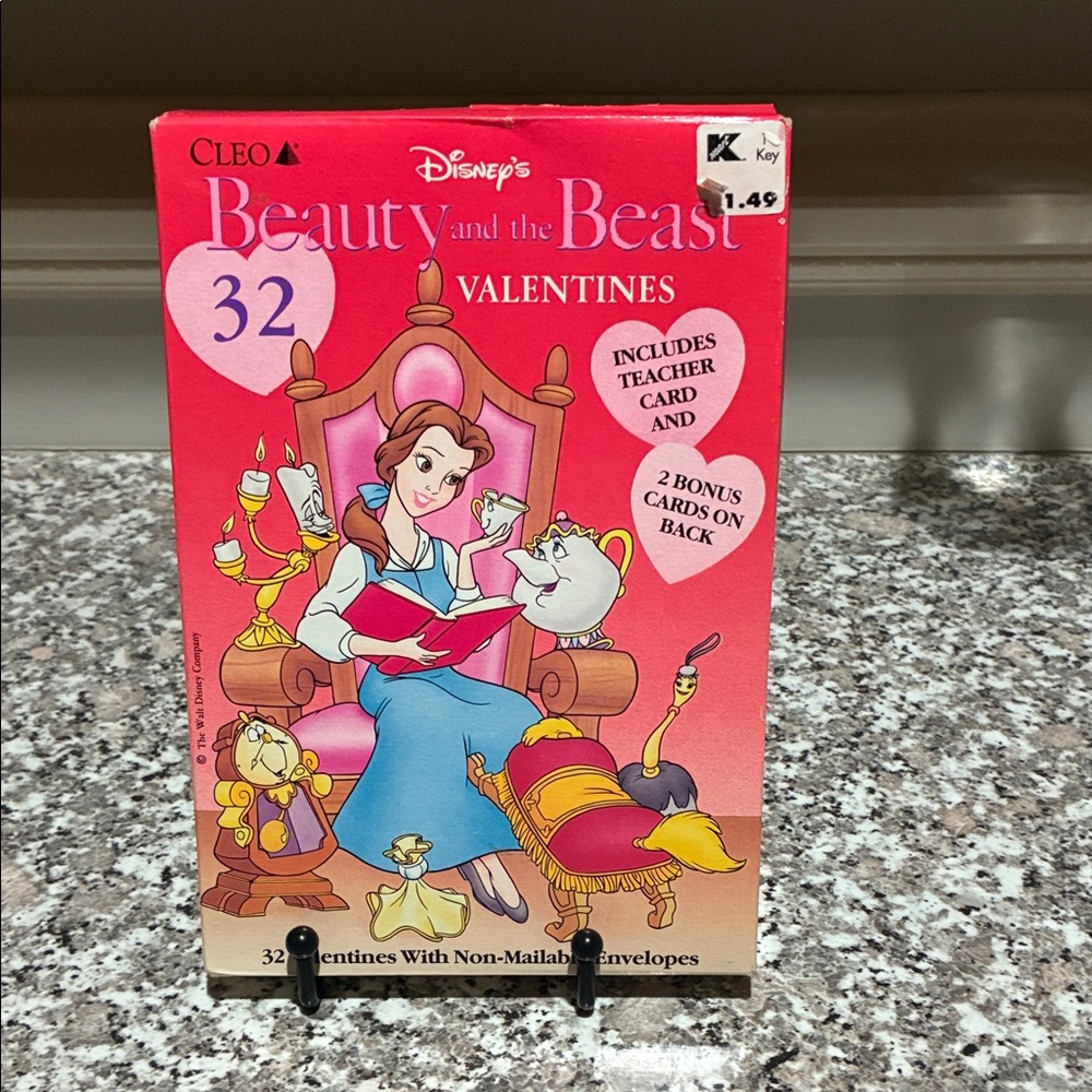 Sealed vintage 90’s Beauty and the Beast Valentines Day Cards